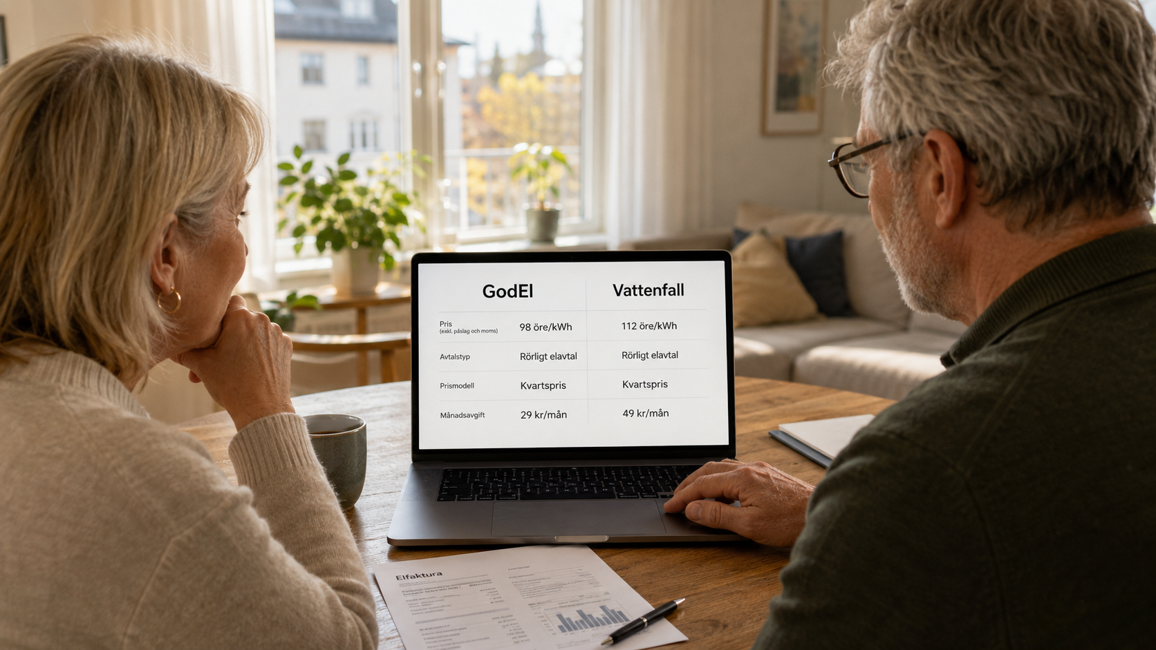 GodEl vs Vattenfall 2026 – vilket elavtal är bäst?